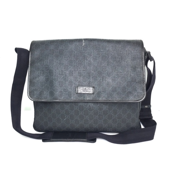 Authentic Gucci black monogram unisex mess… - Picture 2 of 16